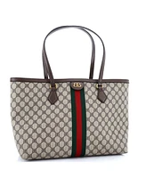 Pre-Owned Balenciaga Medium x Gucci The Hacker Project Tote Bb Coated Canvas