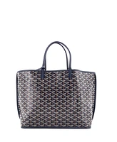 Pre-Owned Goyard Pm Anjou Reversible Tote Embroidered Coated Canvas
