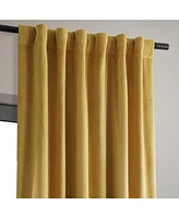 Half Price Drapes Fool's Gold Signature Velvet Blackout Curtain