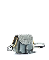 Pre-Owned Chloe Mini Hudson Handbag Whipstitch Suede