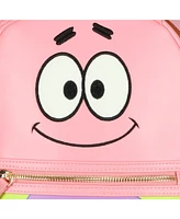 SpongeBob Squarepants Mini Backpack Patrick Embroidered Face Purse Travel Bag