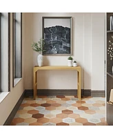 46.22 in. Rectangle Solid Wood Farmhouse Console Table or Living Room, Hallway, Foyer, Entryway