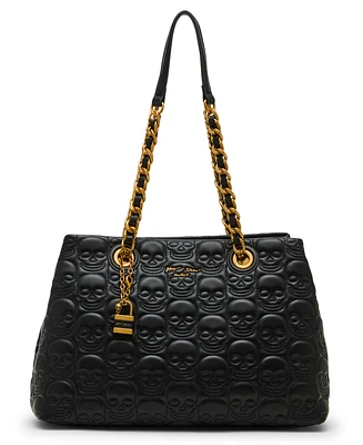 Betsey Johnson Skele-Tease Compartment Tote Bag