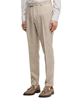 Boss by Hugo Men's Linen-Blend Slim-Fit Checked Suit