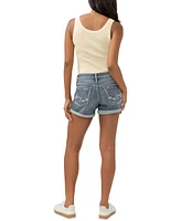 Silver Jeans Co. Women's Mid-Rise Boyfriend Denim Shorts