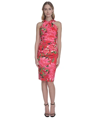 Eliza J Women's Twist Halter-Neck Sheath Dress