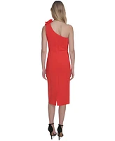 Eliza J Women's One-Shoulder Rosette-Trim Dress