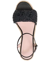 Kate Spade New York Women's Leandra Raffia Espadrille Wedge Sandals