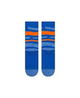 Stance Men's and Women's New York Mets Squeeze Tri-Blend Knit Crew Socks