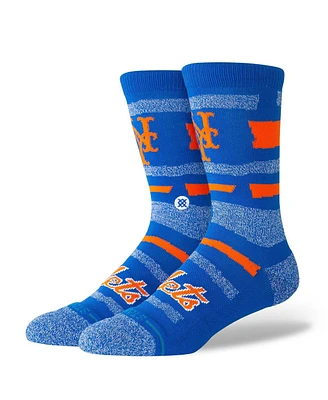 Stance Men's and Women's New York Mets Squeeze Tri-Blend Knit Crew Socks