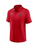 Nike Men's Red Los Angeles Angels Authentic Collection Flex Performance Polo Shirt