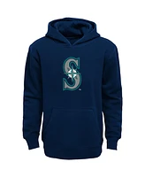 Outerstuff Big Boys and Girls Navy Seattle Mariners Primary Logo Pullover Hoodie
