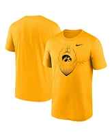 Nike Men's Gold Iowa Hawkeyes Primetime Legend Icon Performance T-Shirt
