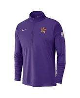 Nike Men's Purple Phoenix Suns 2024/25 City Edition Authentic Coaches Performance Half-Zip Top