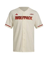 Adidas Men's Cream Nc State Wolfpack Replica Baseball Jersey