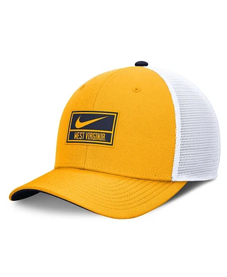 Nike Men's Gold West Virginia Mountaineers Stretch-Snap Adjustable Trucker Hat