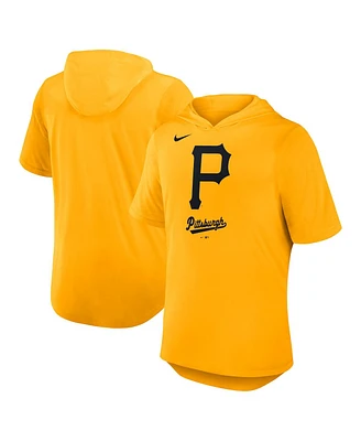 Nike Men's Gold Pittsburgh Pirates Tri-Blend Performance Hoodie T-Shirt