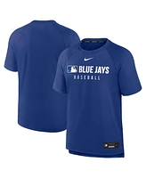 Nike Men's Royal Toronto Blue Jays Authentic Collection Pregame Raglan Performance T-Shirt