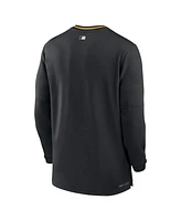 Nike Men's Black Pittsburgh Pirates Authentic Collection Performance Half-Zip Top