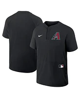 Nike Men's Black Arizona Diamondbacks Authentic Collection Raglan Short Sleeve Windshirt