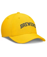 Nike Men's Gold Milwaukee Brewers Rise Performance Flex Hat