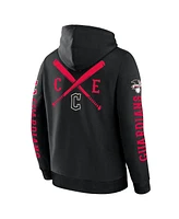 Fanatics Men's Black Cleveland Guardians Big City Legacy Fleece Pullover Hoodie