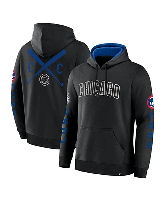 Fanatics Men's Black Chicago Cubs Big City Legacy Fleece Pullover Hoodie