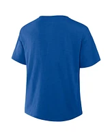 Fanatics Women's Royal Chicago Cubs Fan Fave Stadium Slub T-Shirt
