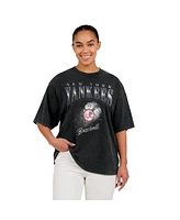 Wear by Erin Andrews Women's Charcoal New York Yankees Boyfriend T-Shirt