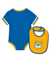 Colosseum Baby Boys and Girls 2-Piece Blue Ucla Bruins Bodysuit & Bib Set