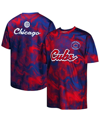 Outerstuff Big Boys and Girls Royal/Red Chicago Cubs Pinch Hitter T-Shirt