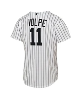 Nike Big Boys and Girls Anthony Volpe White New York Yankees Home Replica Player Jersey
