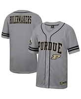 Colosseum Men's Gray Purdue Boilermakers Free Spirited Baseball Jersey