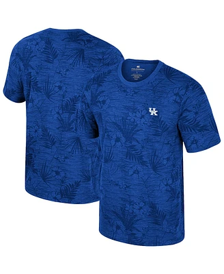 Colosseum Men's Royal Kentucky Wildcats Floral Printed T-Shirt