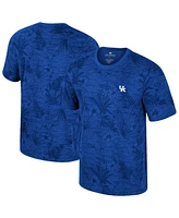 Colosseum Men's Royal Kentucky Wildcats Floral Printed T-Shirt