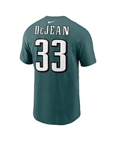 Nike Men's Cooper DeJean Midnight Green Philadelphia Eagles Player Name Number T-Shirt