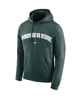 Men's Nike Green Michigan State Spartans Arch Club Fleece Pullover V-Neck Hoodie