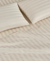 French Connection Damask Stripe 300-Thread Count Cotton Sateen -Pc. Sheet Set