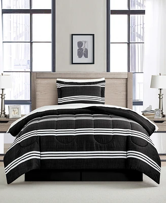 Sunham Aiden Striped 8-Pc. Comforter Sets, Exclusively at Macy's