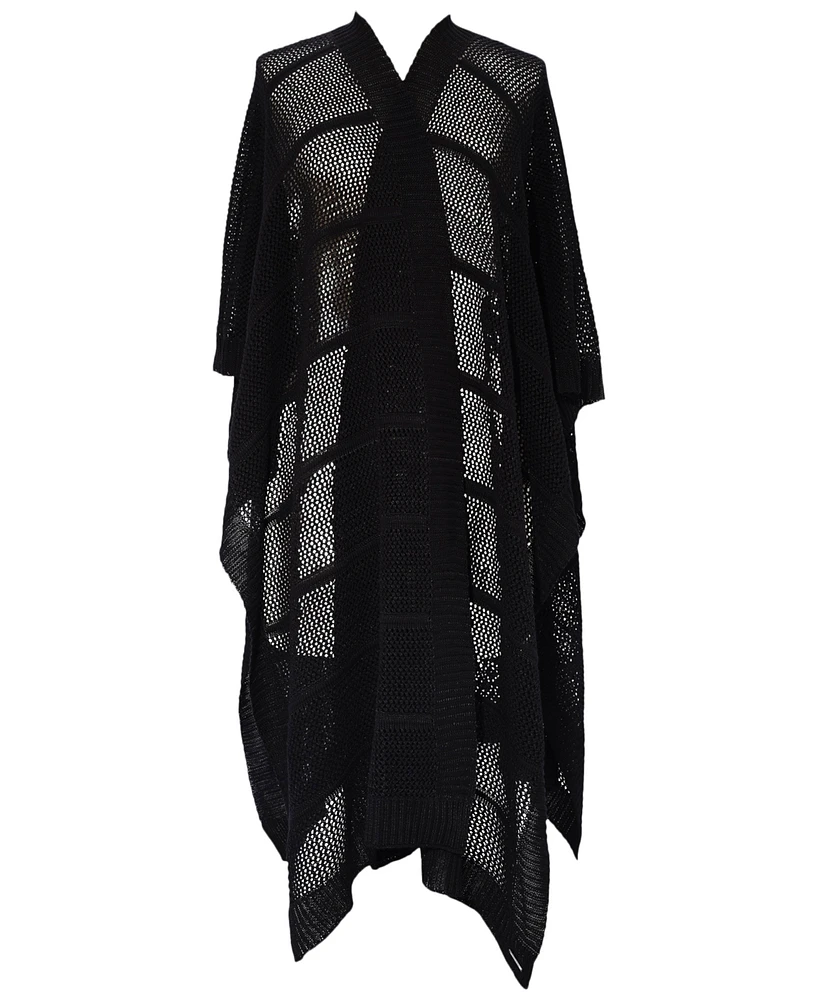 Lauren Ralph Open Knit Ruana