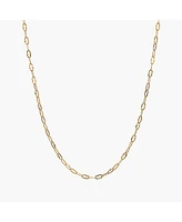 Sterling Silver 18k Gold Plated Celine Chain Necklace