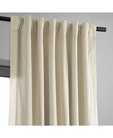 Half Price Drapes Neutral Ground Signature Velvet Blackout Curtain