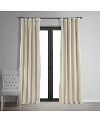 Half Price Drapes Neutral Ground Signature Velvet Blackout Curtain