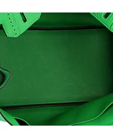 Pre-Owned Hermes Birkin 30 Handbag Green Togo and Swift with Palladium Hardware