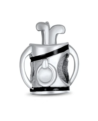 Bling Jewelry Golf Bag Clubs Charm Bead Sterling Silver for European Bracelet