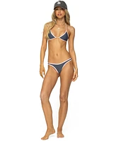Edikted Women's Dina Contrast Bikini Bottom