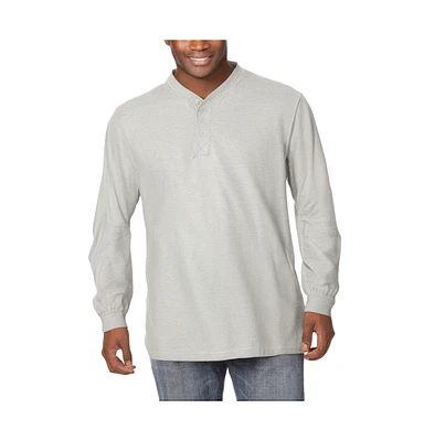 KingSize Big & Tall Shrink-Less Lightweight Long Sleeve Henley