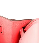 Pre-Owned Hermes Birkin 25 Handbag Pink Swift with Palladium Hardware