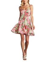 Tadashi Shoji Women's Scout Floral Print Mini Dress