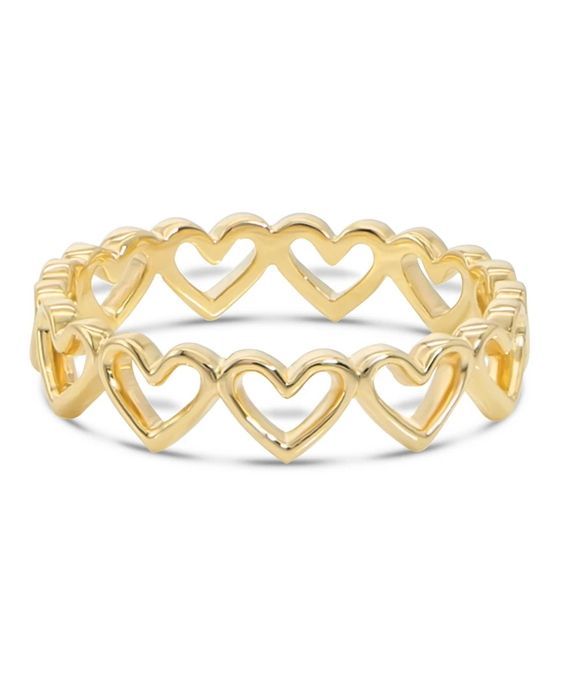 Devata Sweet Heart Ring in 14K Gold, Size 9, approx. 2.6 grams